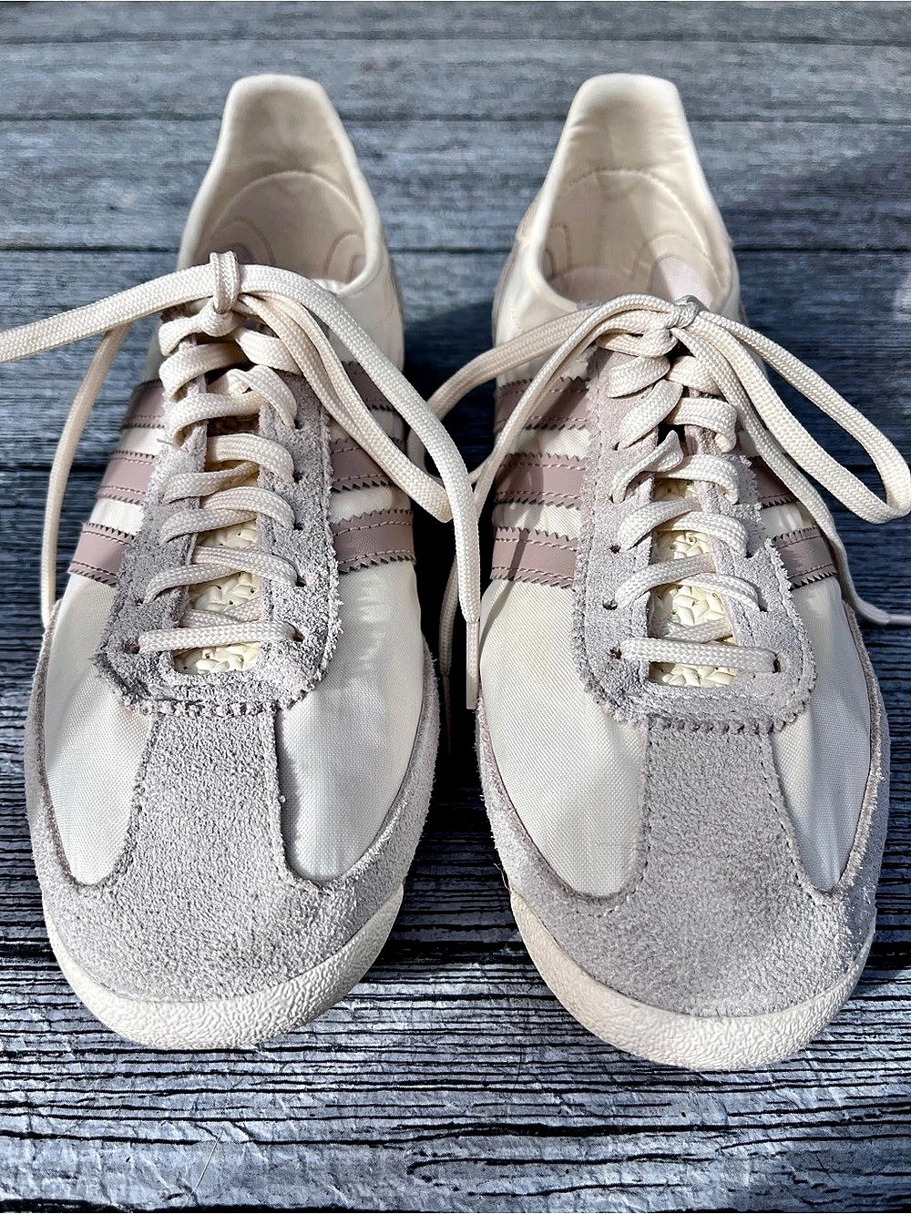 adidas SL 72 OG Sneakers Cream & Taupe Suede Gum Sole US 7